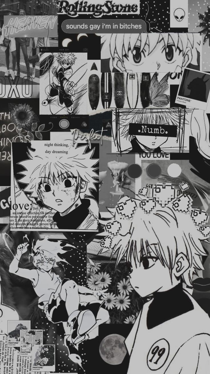 736x1308 Killua wallpaper dark. Black killua wallpaper, Killua background, Anime lock screen wallpaper
