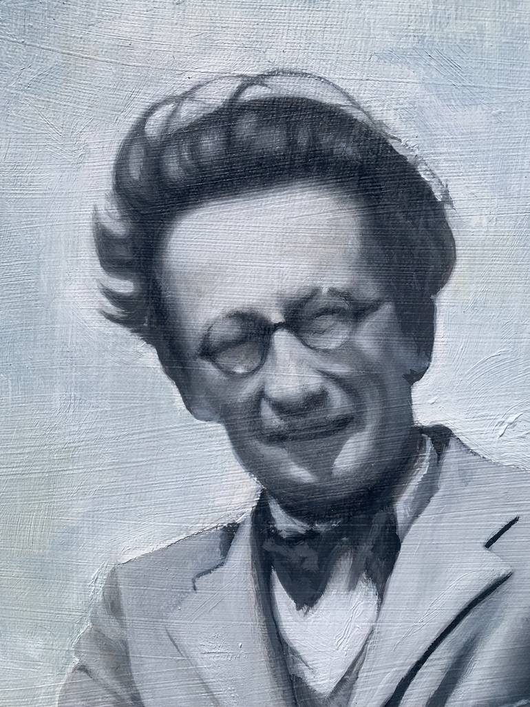 770x1027 Erwin Schrödinger Painting by Daniel Ringelberg. Saatchi Art India