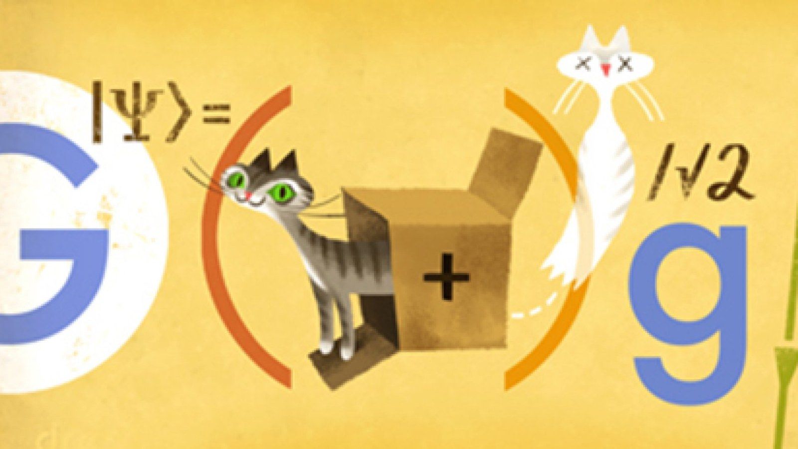 1600x900 Google Doodle of Schrodinger's Cat Celebrates Erwin Schrodinger's 126th Birthday [PHOTO]