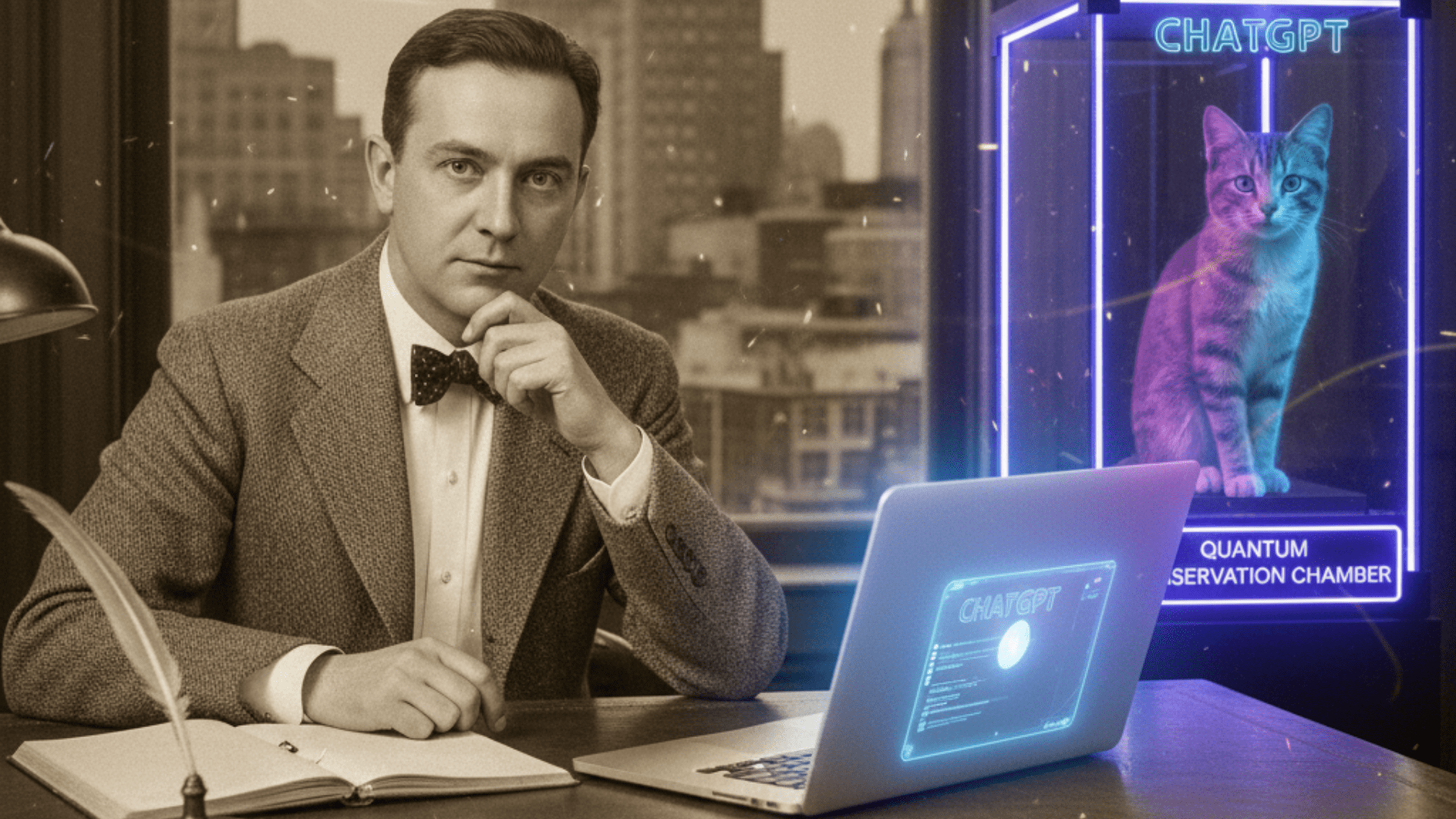 1920x1080 Quantum Imagination: If Schrödinger Had ChatGPT.