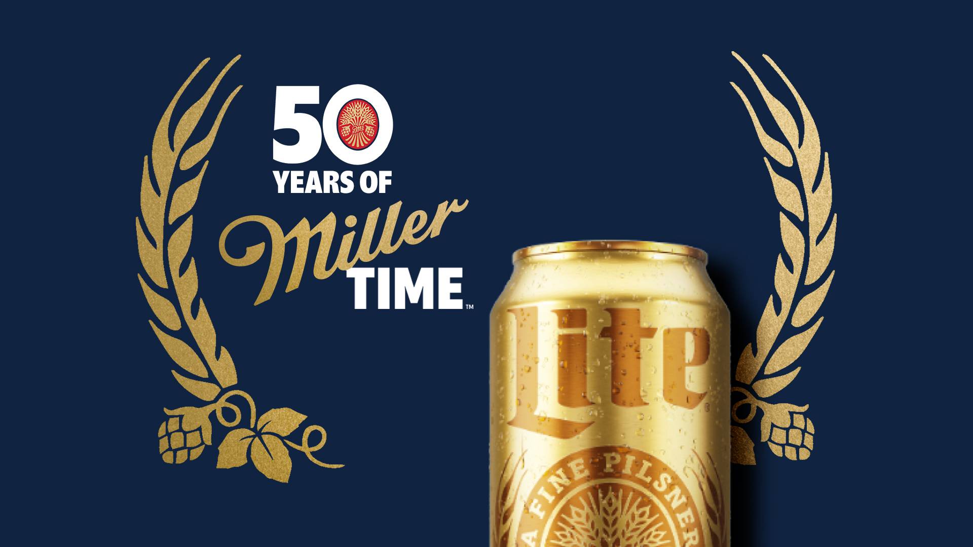 1920x1080 Miller Lite Celebrates 50 Years With Limited Edition Gold Cans