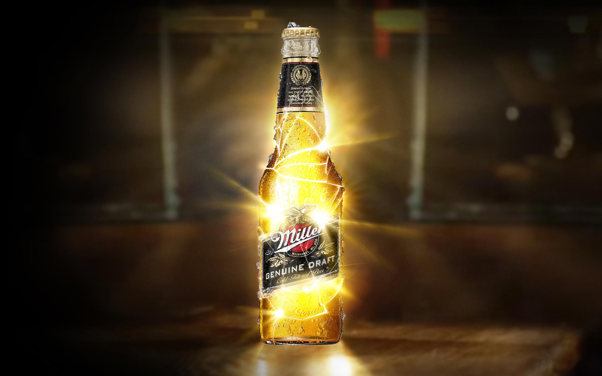 1920x1200 Bottle visualisations for Miller Genuine Draft