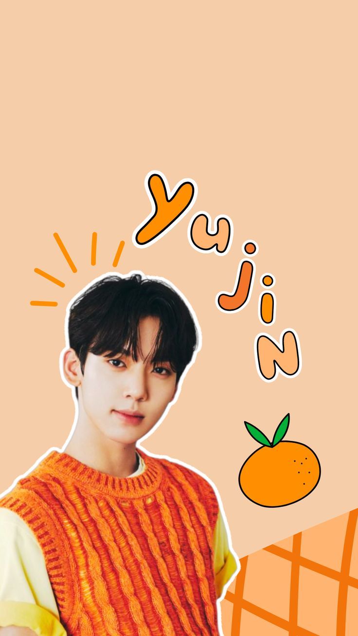 736x1308 han yujin wallpaper orange