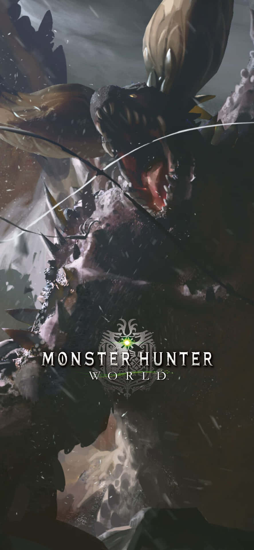 887x1920 Download iPhone XS Max Lunastra Monster Hunter World Background