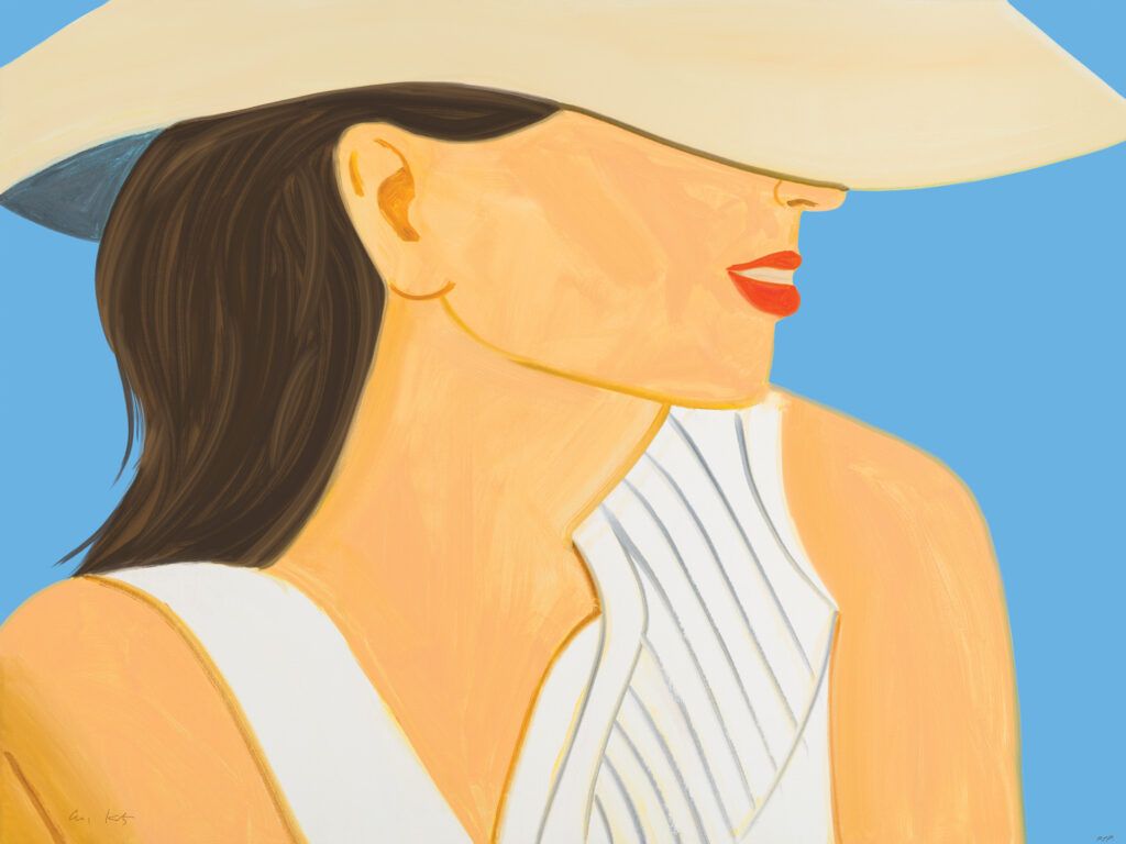1024x768 Alex Katz. Vivien with Hat ( Archival Pigment Print)