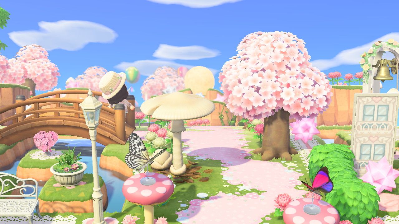 1280x720 My pink island on Animal crossing #animalcrossing