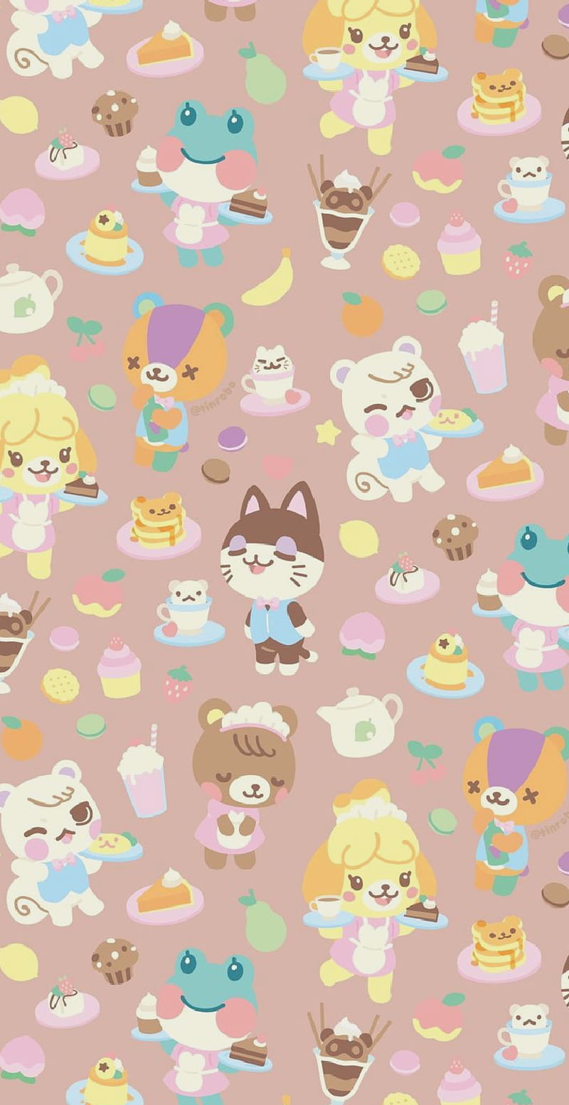 800x1554 Animal Crossing, acnh, art, cute, pink, HD phone wallpaper