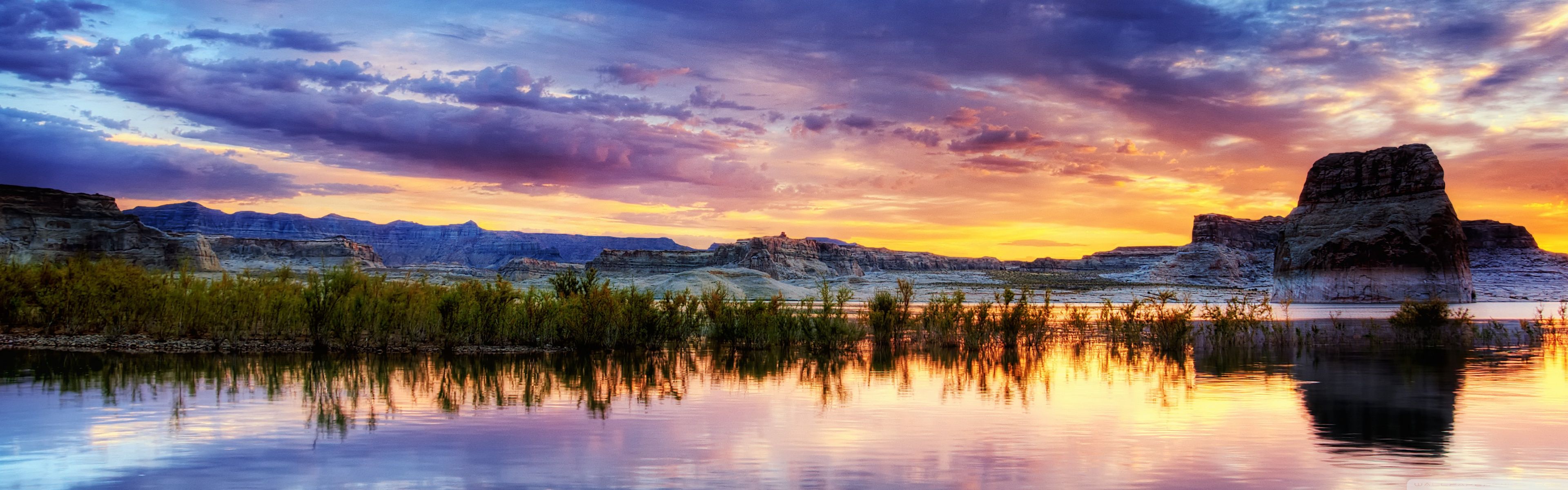 3840x1200 Lake Powell Arizona 4K UHD Wallpaper for UltraHD Desktop and TV : Dual Monitor : Smartphone and Tablet Devices