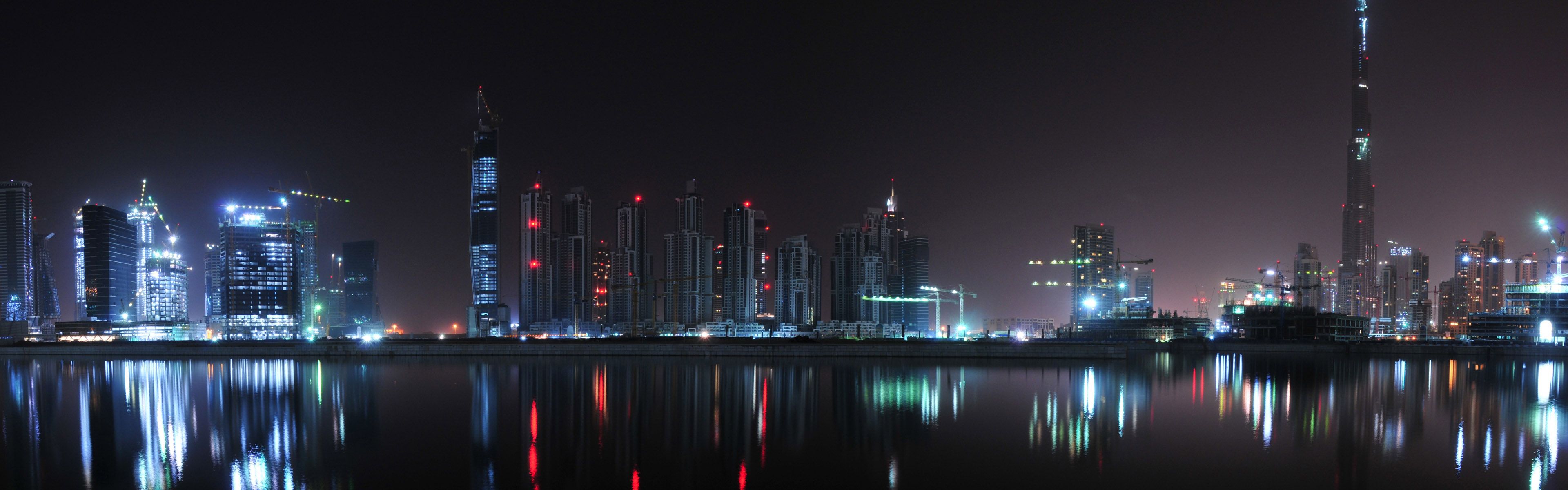 3840x1200 City At Night Wallpaperx1200