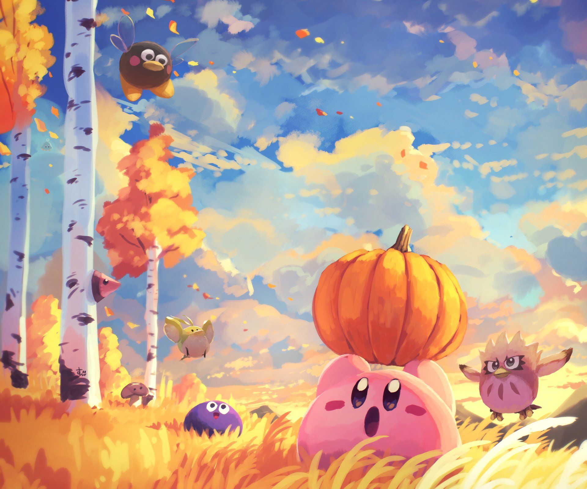 1920x1600 Kirby's Autumn Adventure