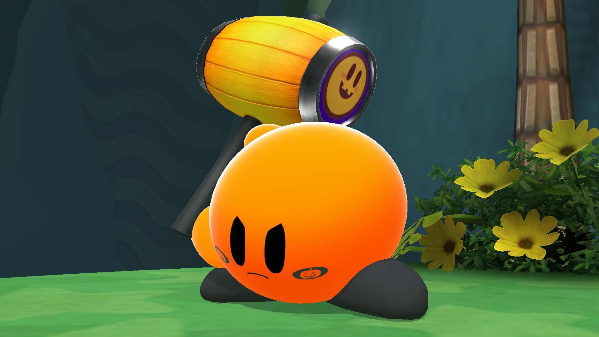 1920x1080 Halloween Kirby Mod for Super Smash Bros. (Wii U)