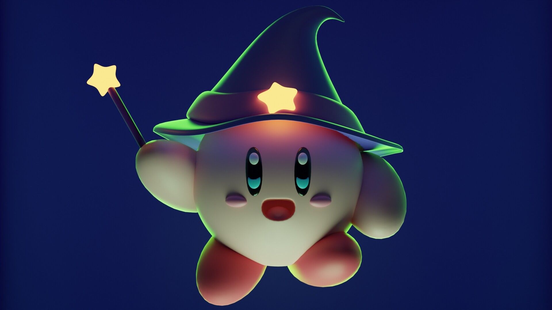 1920x1080 Wizard Kirby
