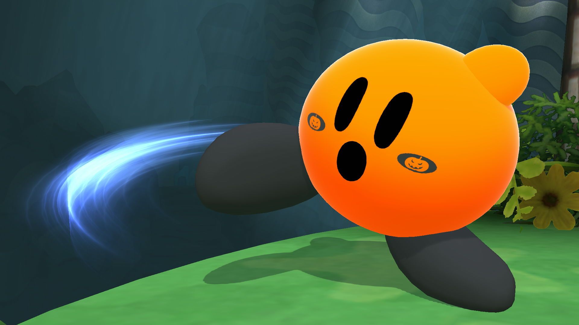 1920x1080 Halloween Kirby Mod for Super Smash Bros. (Wii U)