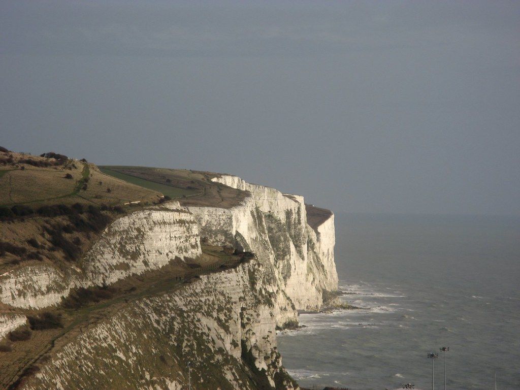 1024x768 White Cliffs of Dover. The White Cliffs actually aren't so