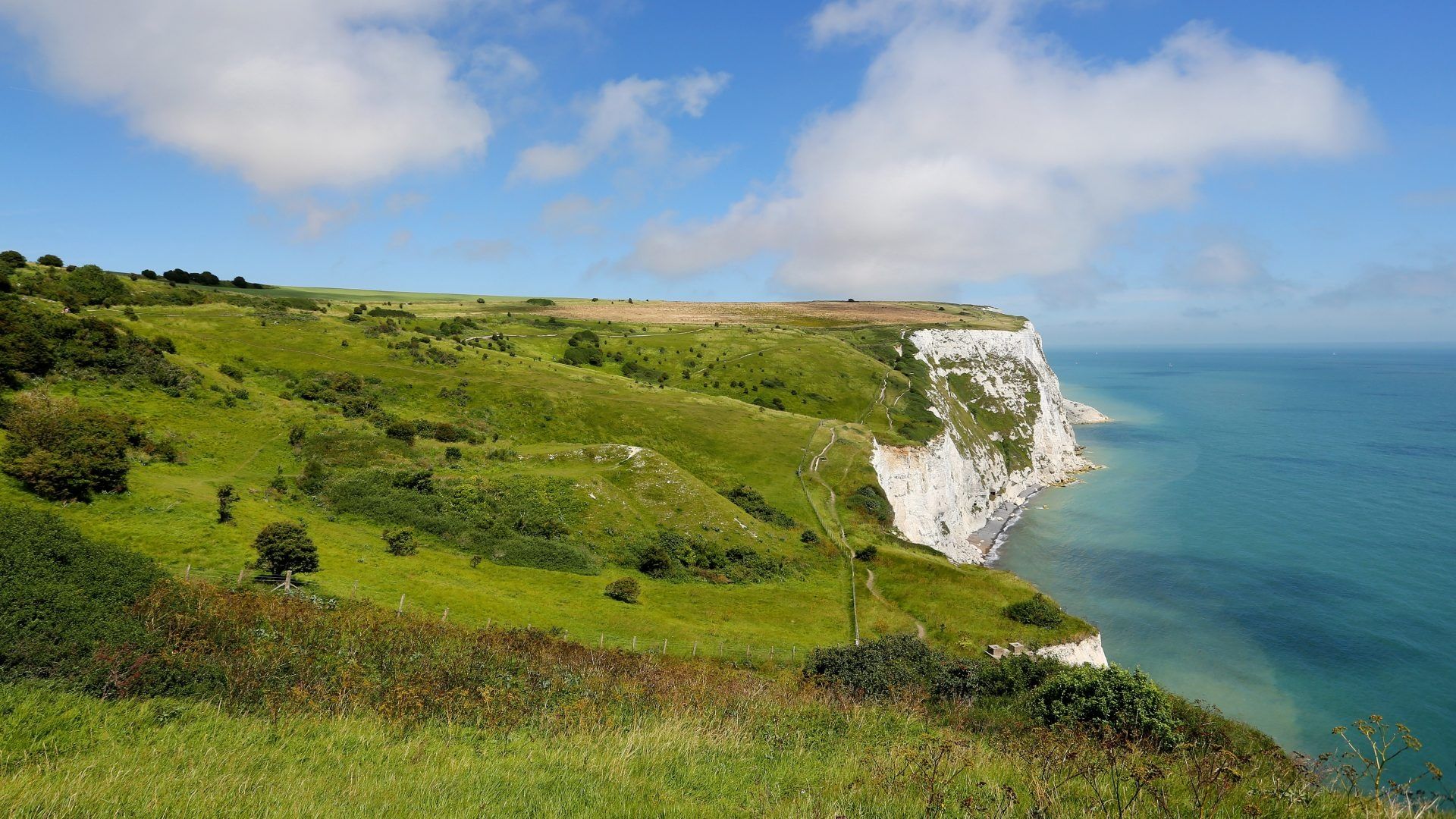 1920x1080 White Cliffs of Dover Wallpaper