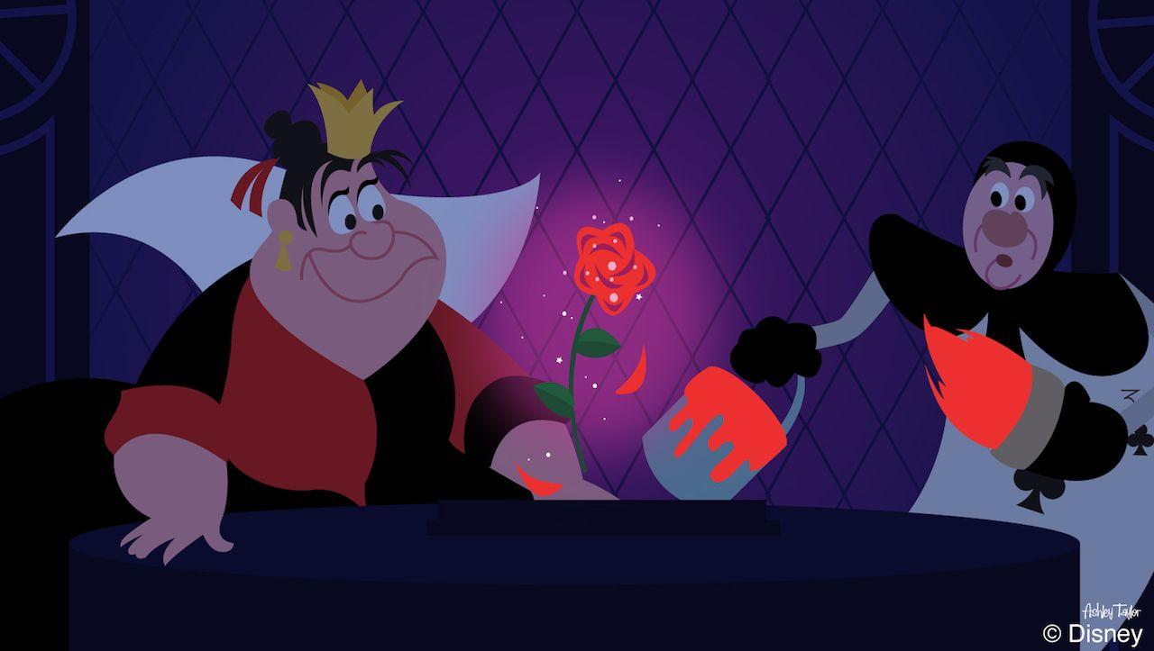 1280x723 Disney Doodle: Queen of Hearts Visits Be Our Guest. Disney Parks Blog
