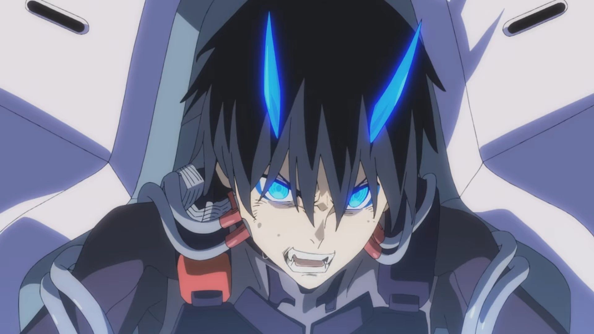 1920x1080 Blue Angry Anime Aesthetic Wallpaper