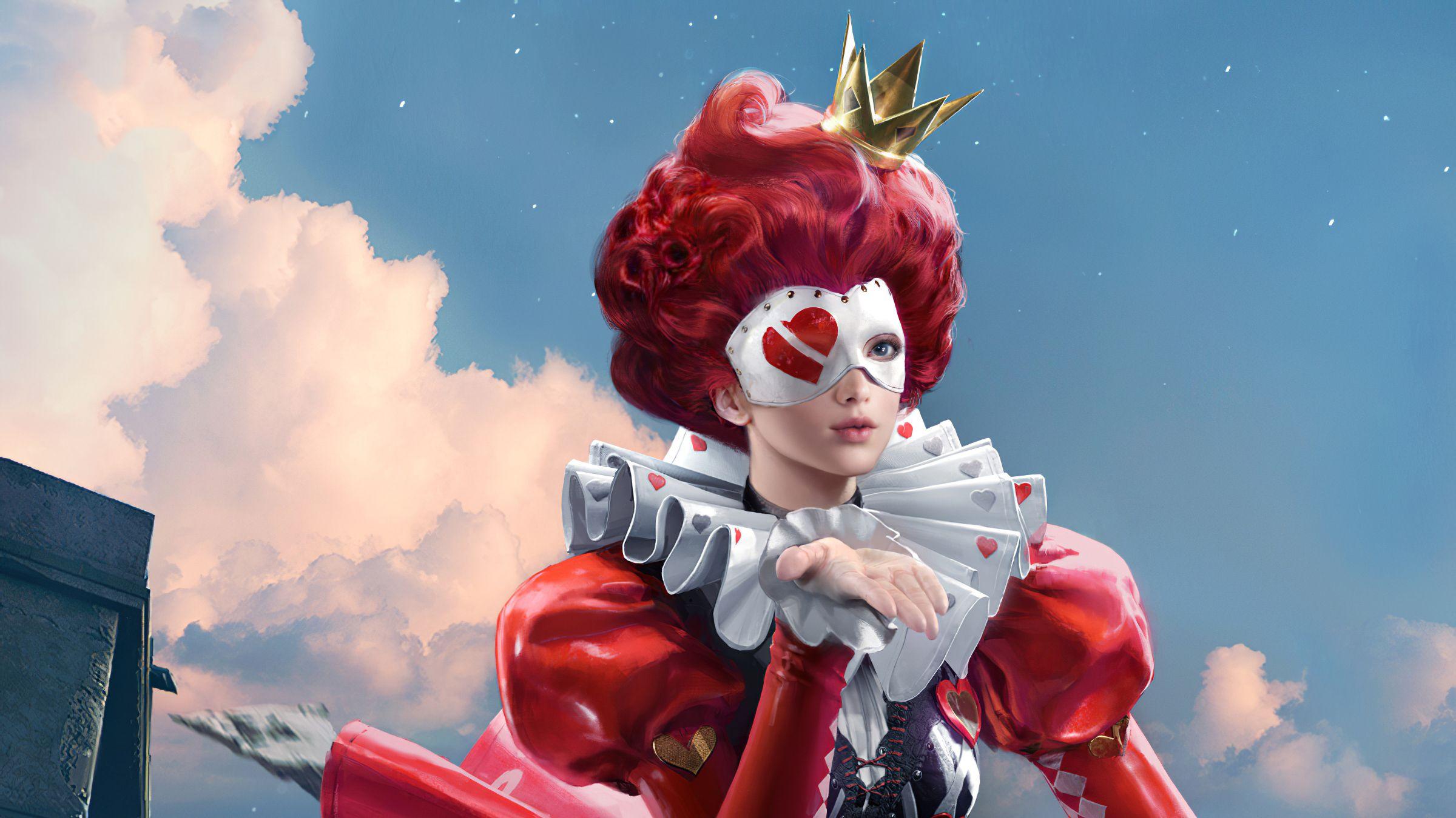 2400x1350 Queen of Hearts PUGB Wallpaper