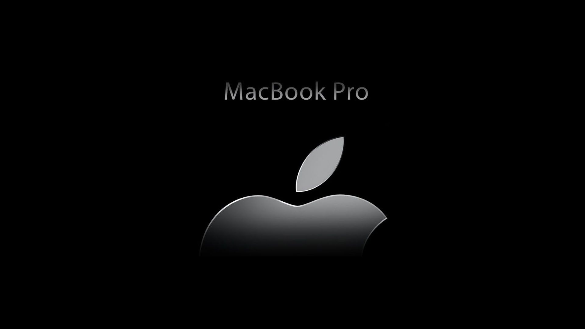 1920x1080 Apple MacBook Pro Black Background HD Technology Wallpaper