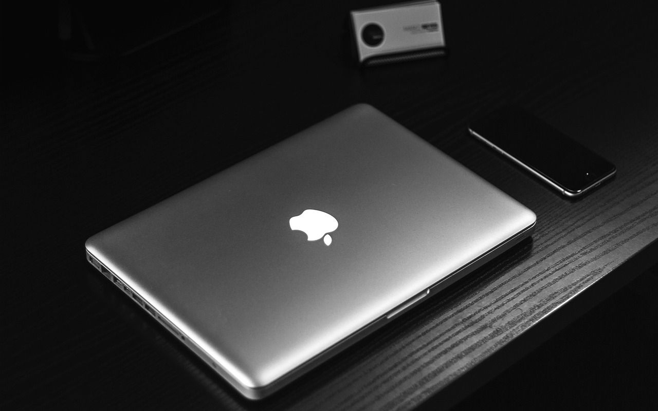 1280x800 Macbook Manzana Black And White