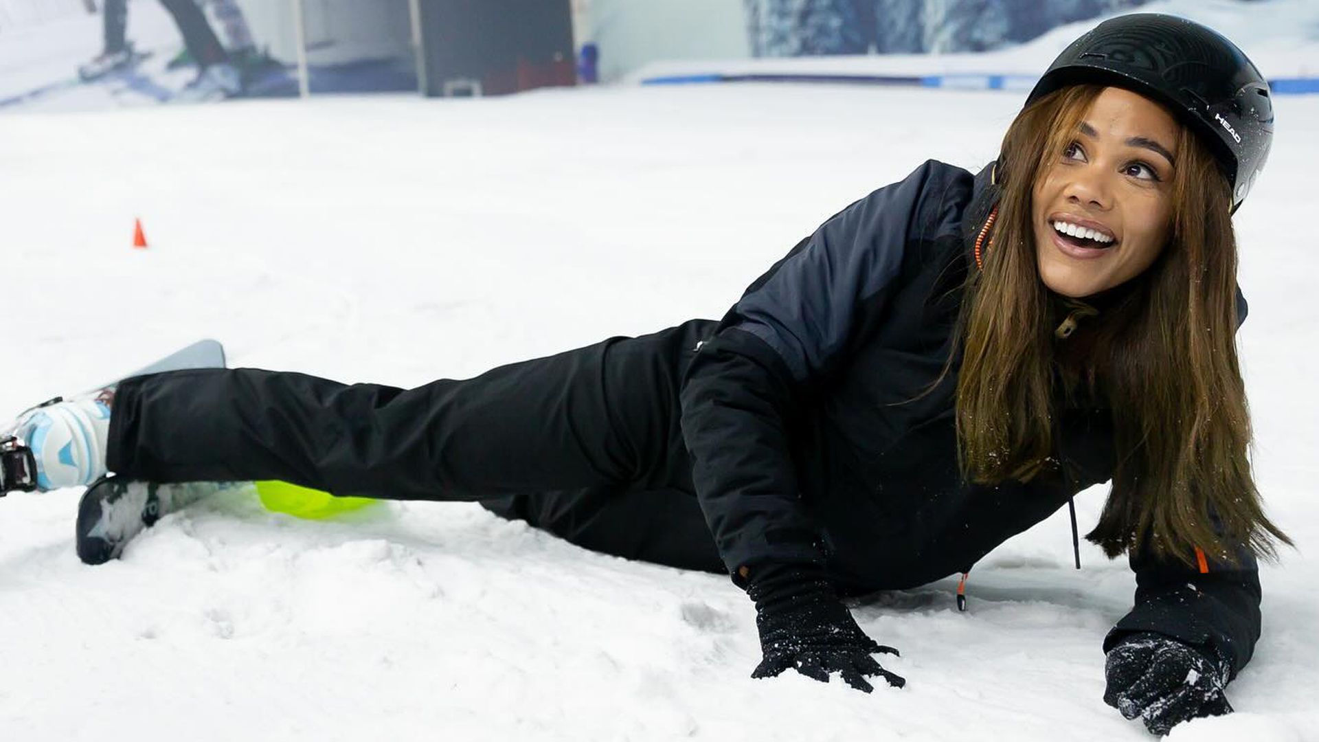 1920x1080 Alex Scott Poses In Ski Outfit As Presenter Takes On Four Day Arctic Endurance Challenge For Iconic BBC Show