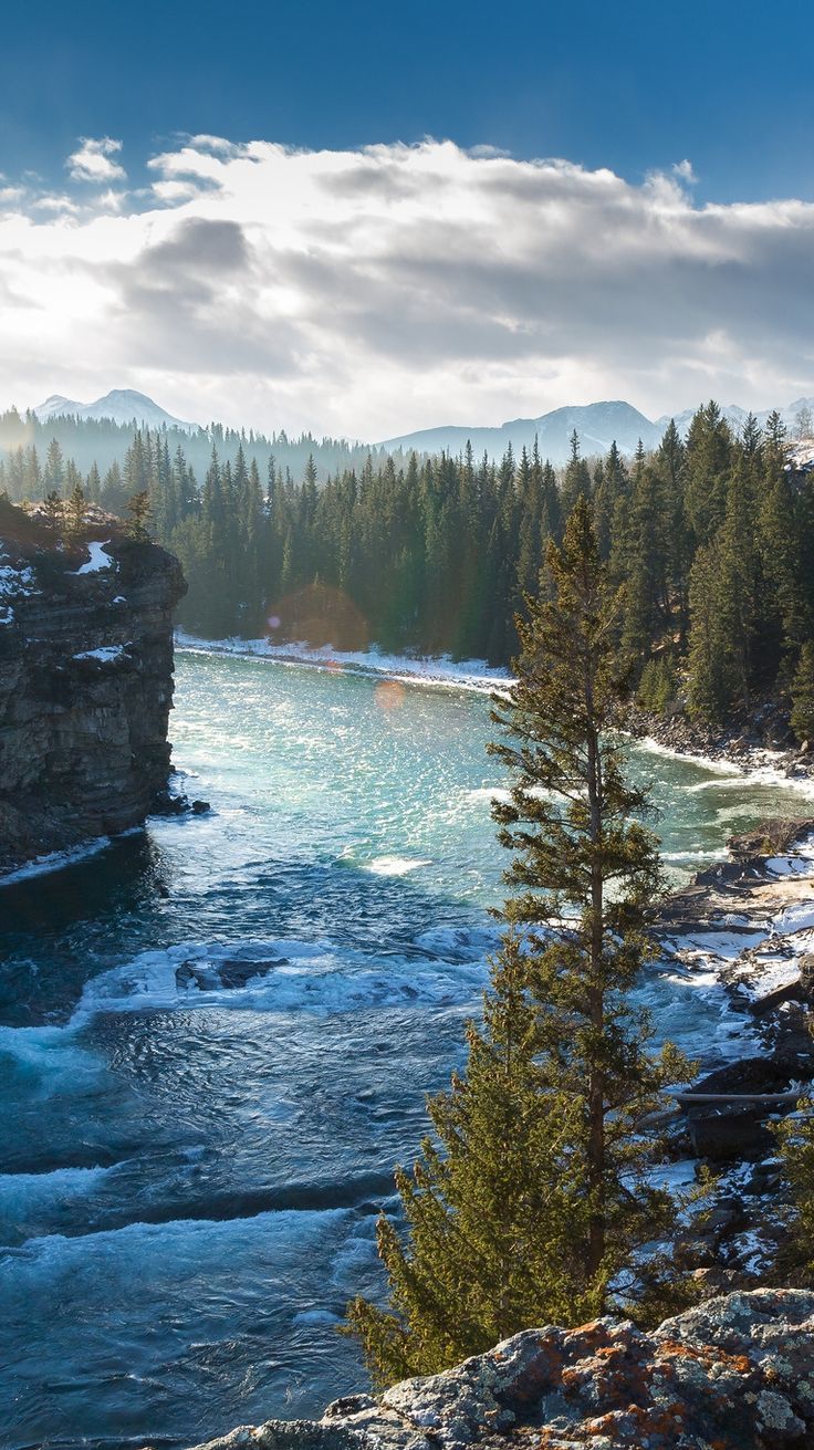 736x1311 Bow River Alberta Canada IPhone Wallpaper /bow River Alberta Canada Iphone Wallpaper