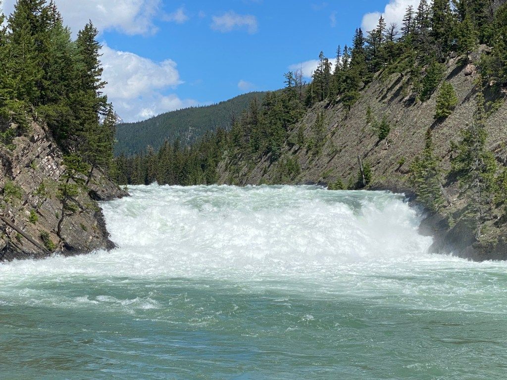 1024x768 Local Art along Banff's River Bow Trail