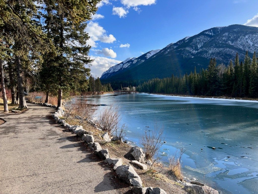 1024x768 Walking the Bow Falls River Trail, Banff National Park, Canada. World Traveller 73