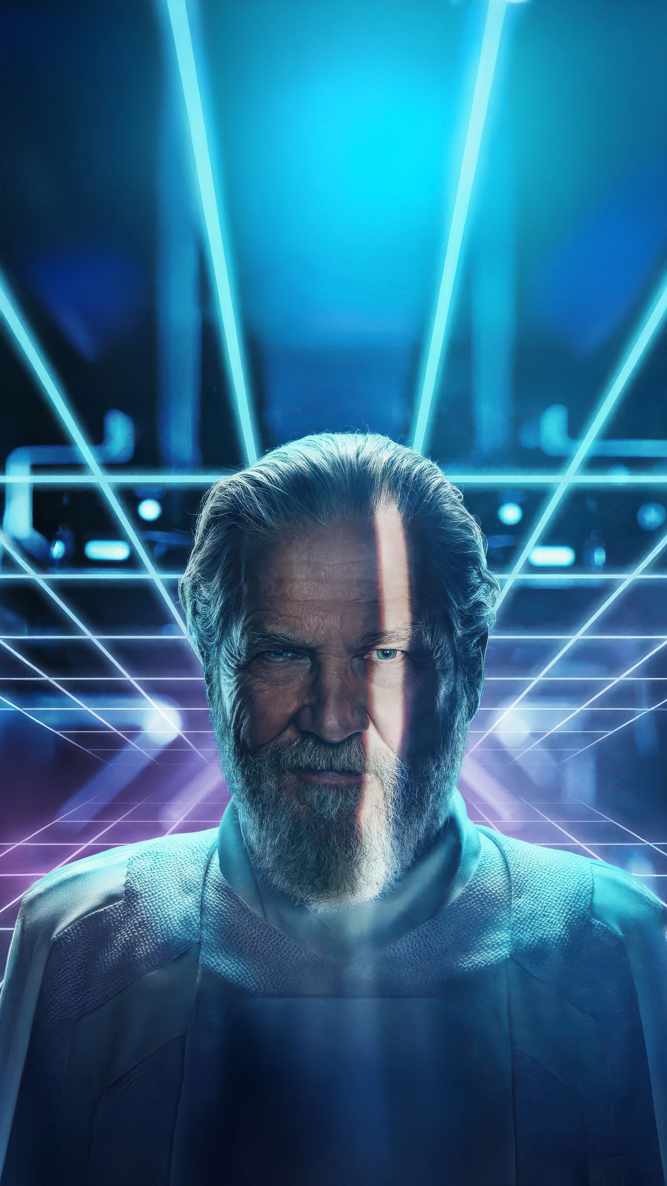 2160x3840 Jeff Bridges In Tron Ares 2025 Sony Xperia X, XZ, Z5 Premium , HD 4k Wallpaper, Image, Background, Photos and Picture