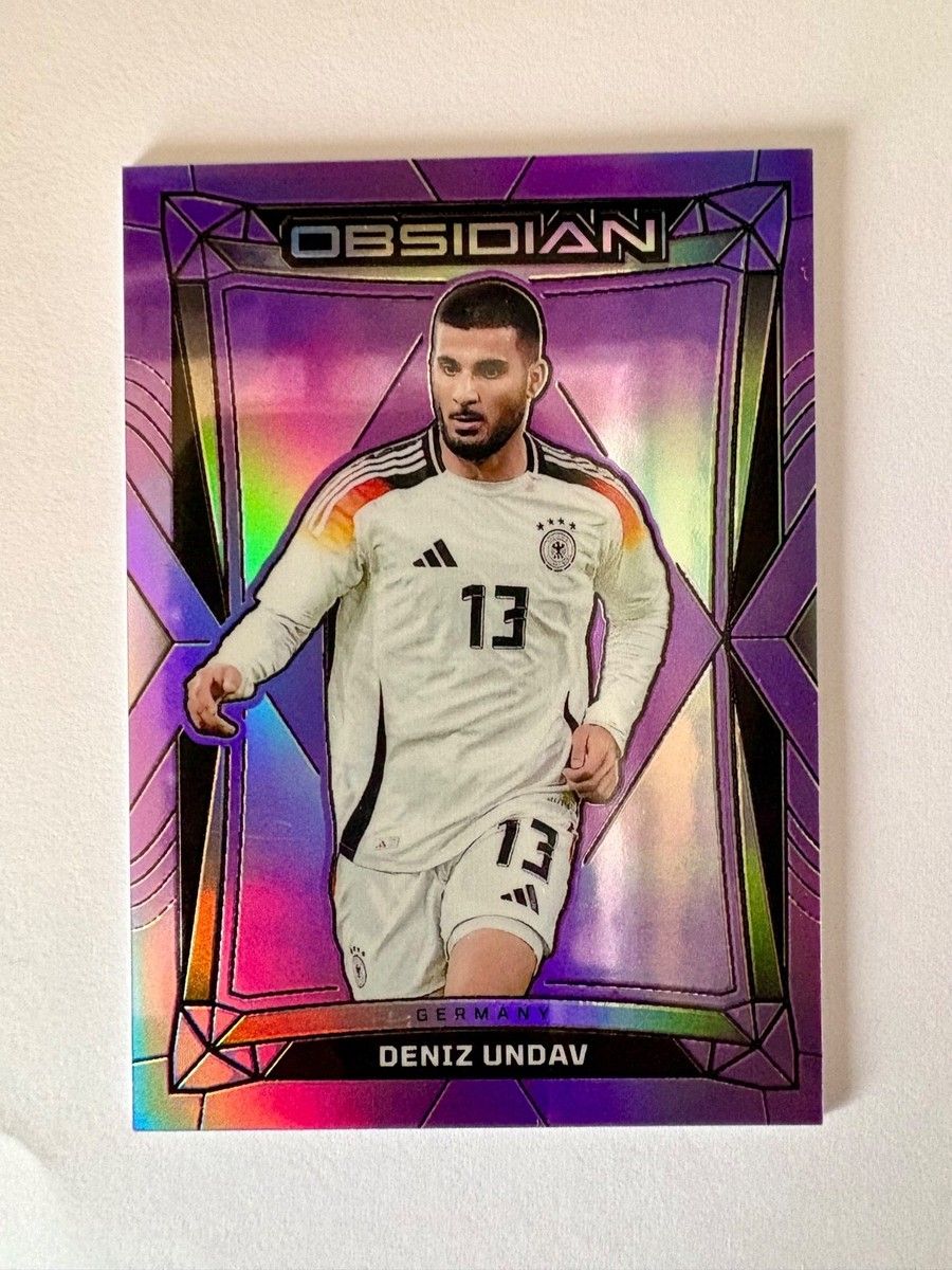 900x1200 2024 25 Obsidian Deniz Undav Electric Etch Purple Flood SP #/30 Germany Card