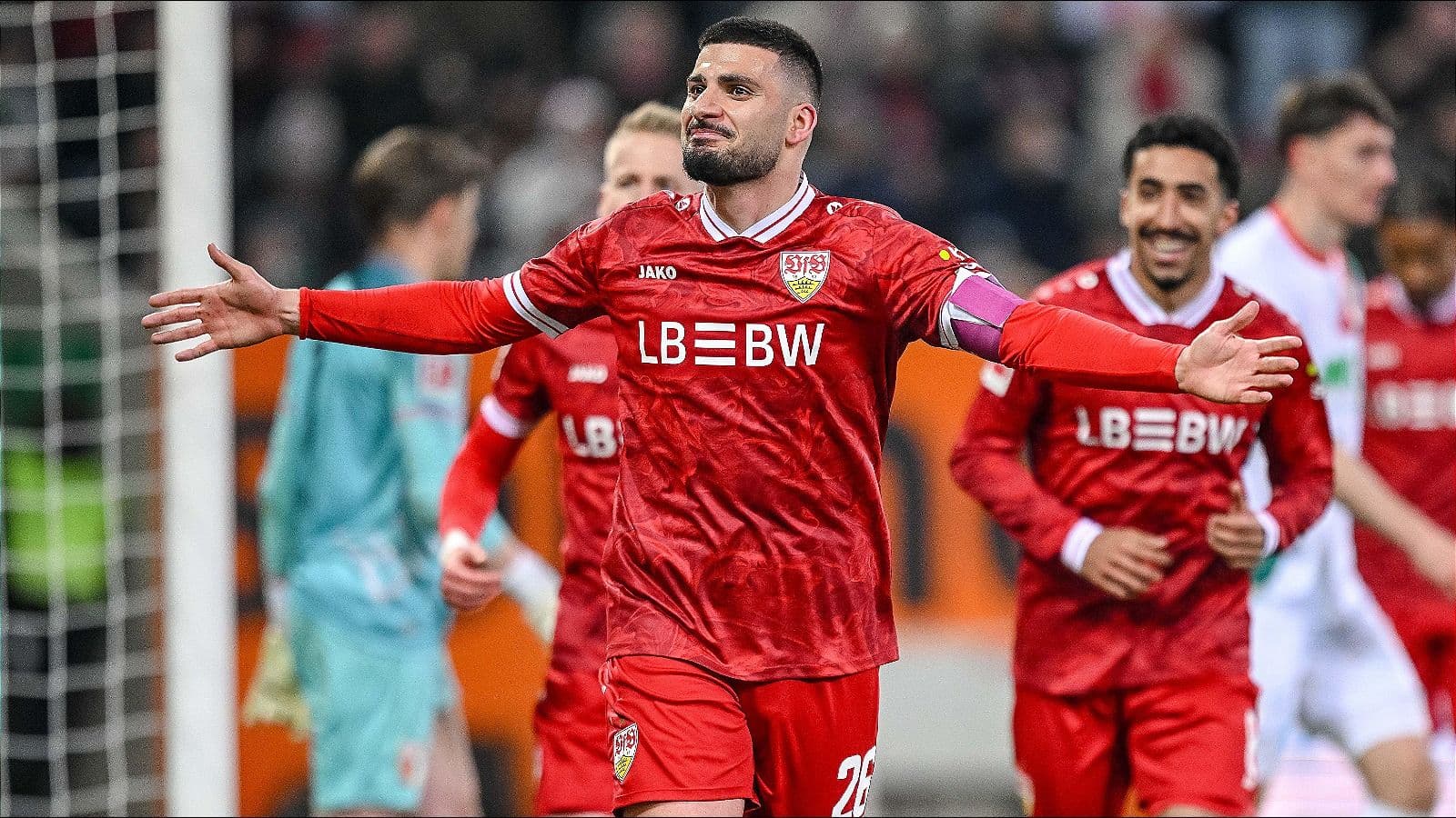 1600x900 Vodacom Soccer. News. Deniz Undav scores twice, jokes about Harry Kane chase in Stuttgart victory