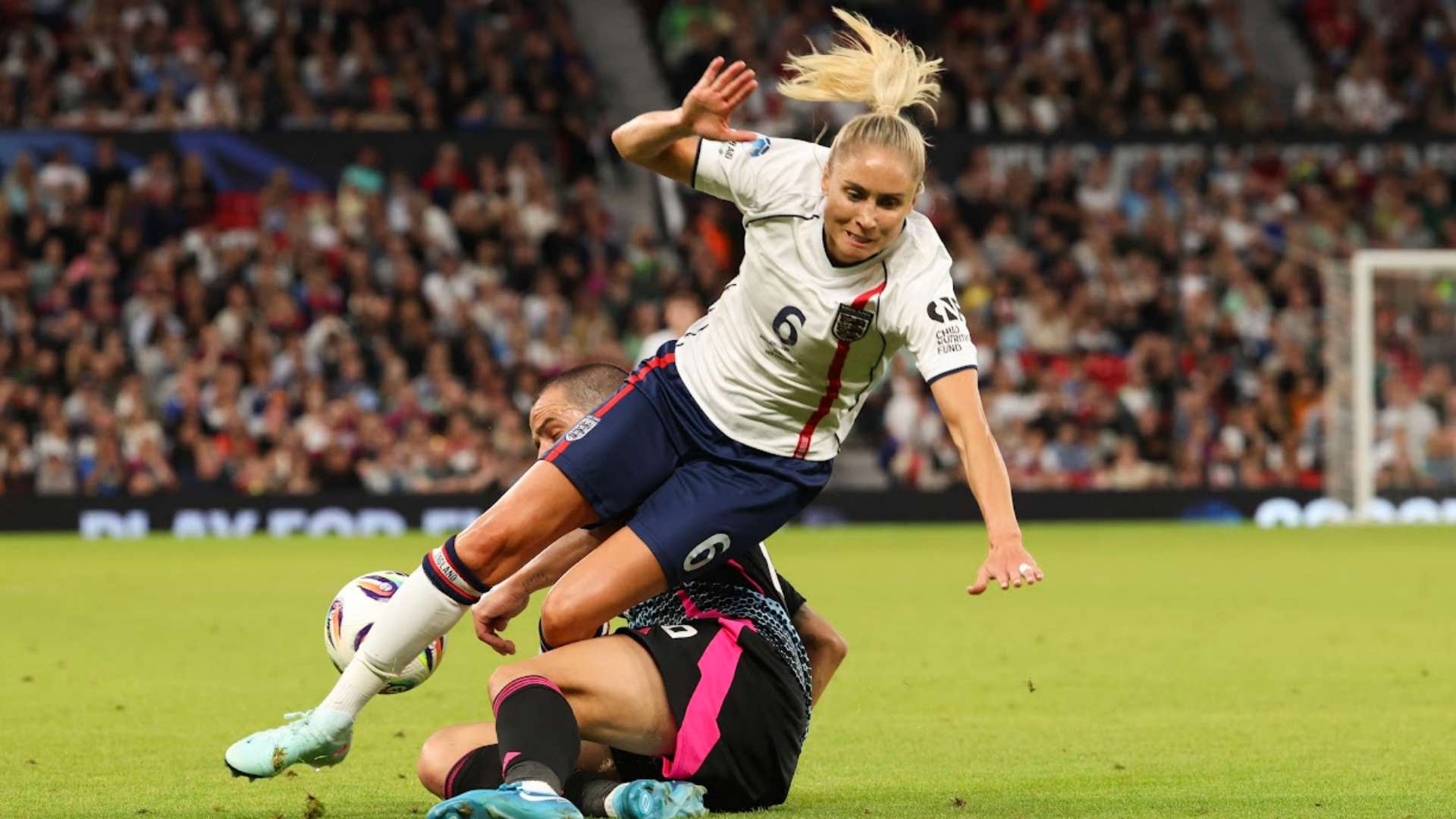 1920x1080 She's still alive!' Bonucci jokes after crazy tackle on Steph Houghton during Soccer Aid. Goal.com English Oman