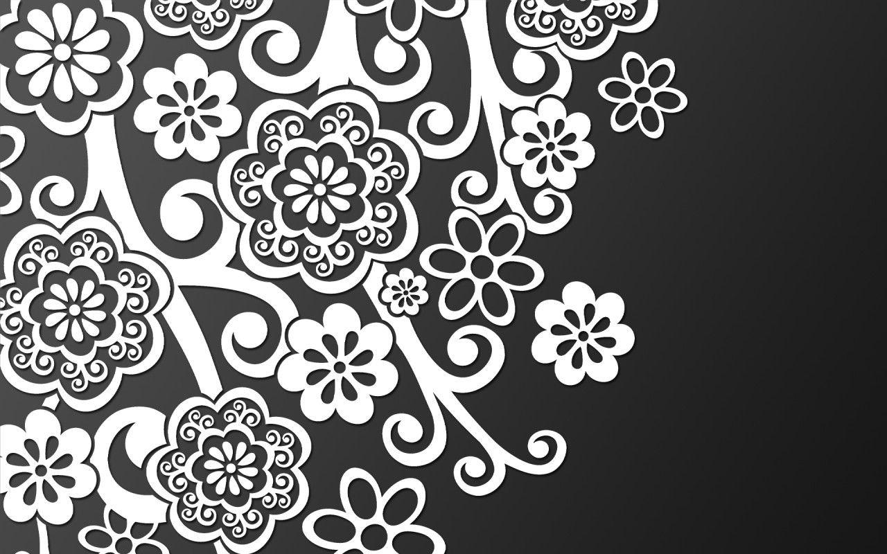1280x800 Result Wallpaper: black and white pattern wallpaper