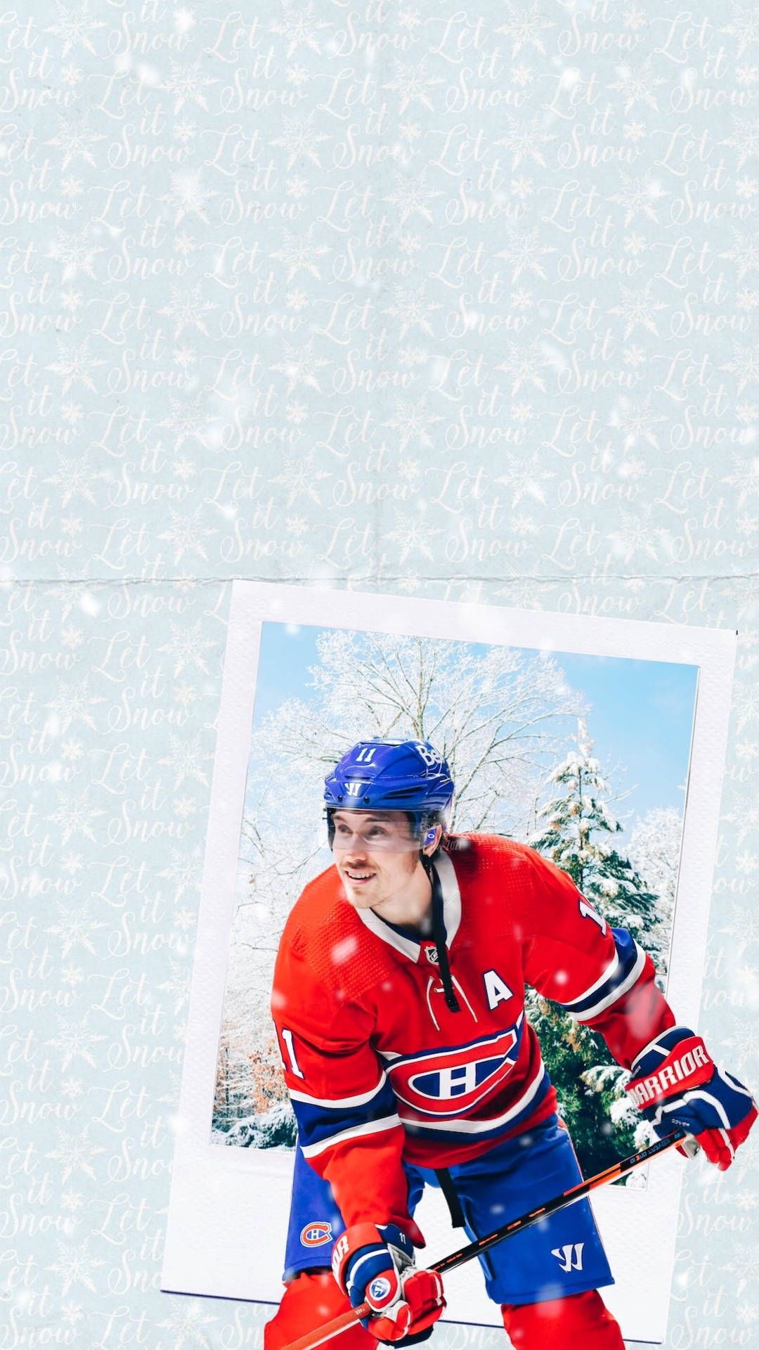 1080x1920 Download Falling Snow Brendan Gallagher Wallpaper