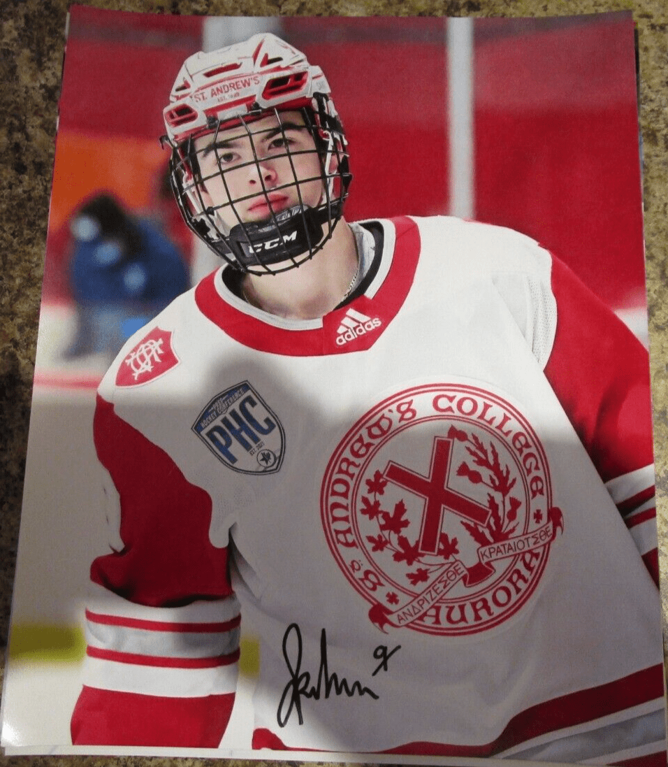 956x1097 JACK PRIDHAM SIGNED 8X10 MATTE PHOTO WEST KELOWNA WARRIORS CHICAGO BLACKHAWKS A