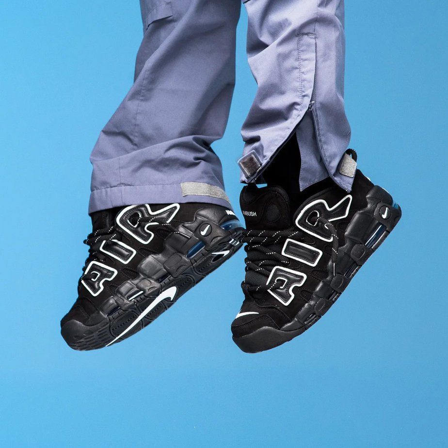 924x924 AMBUSH Nike Air More Uptempo Black White Info