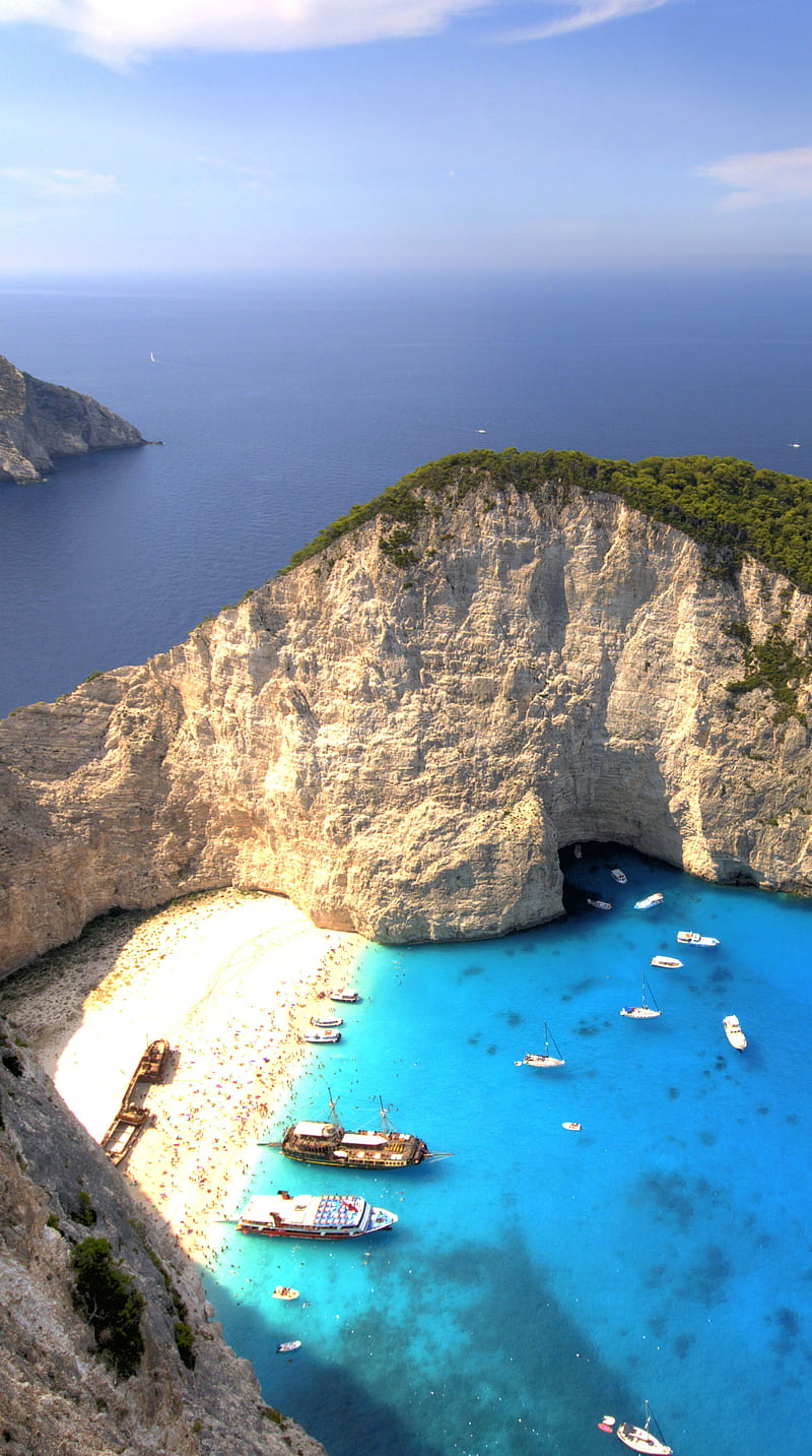 800x1433 Navagio Beach, beach, greece, sea, HD phone wallpaper