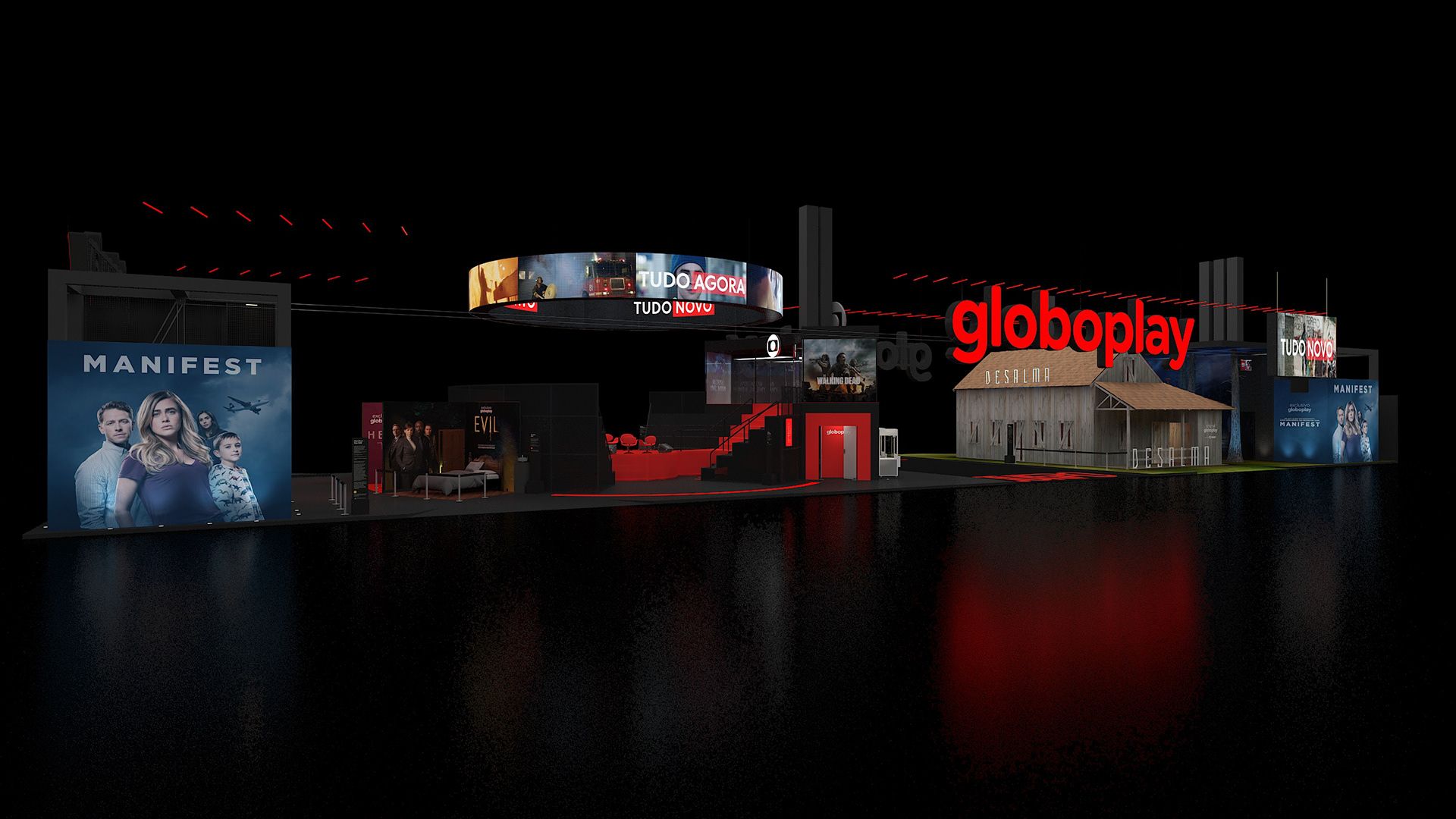 1920x1080 Stand Globoplay CCXP 2019 (1). Image - Behance