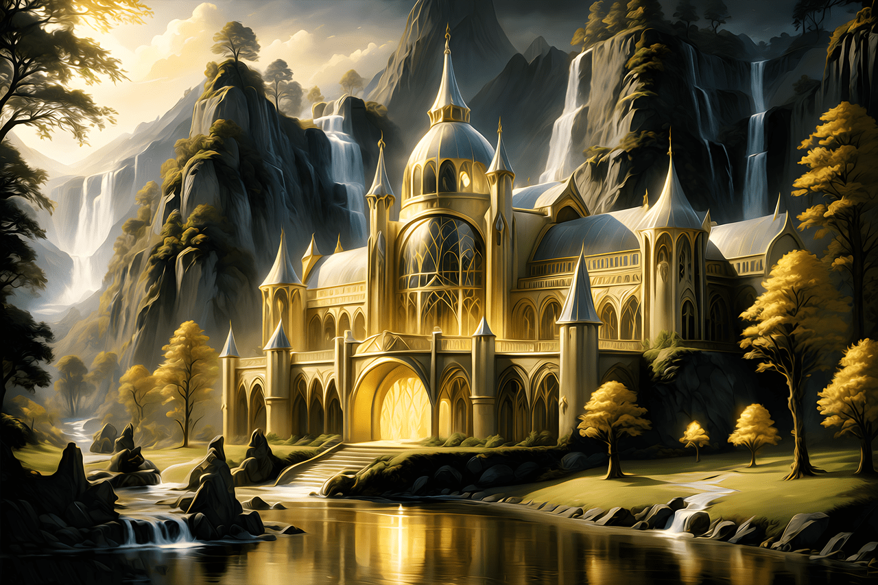 1280x853 Download Ai Generated Castle Magical. Royalty Free Stock Illustration Image