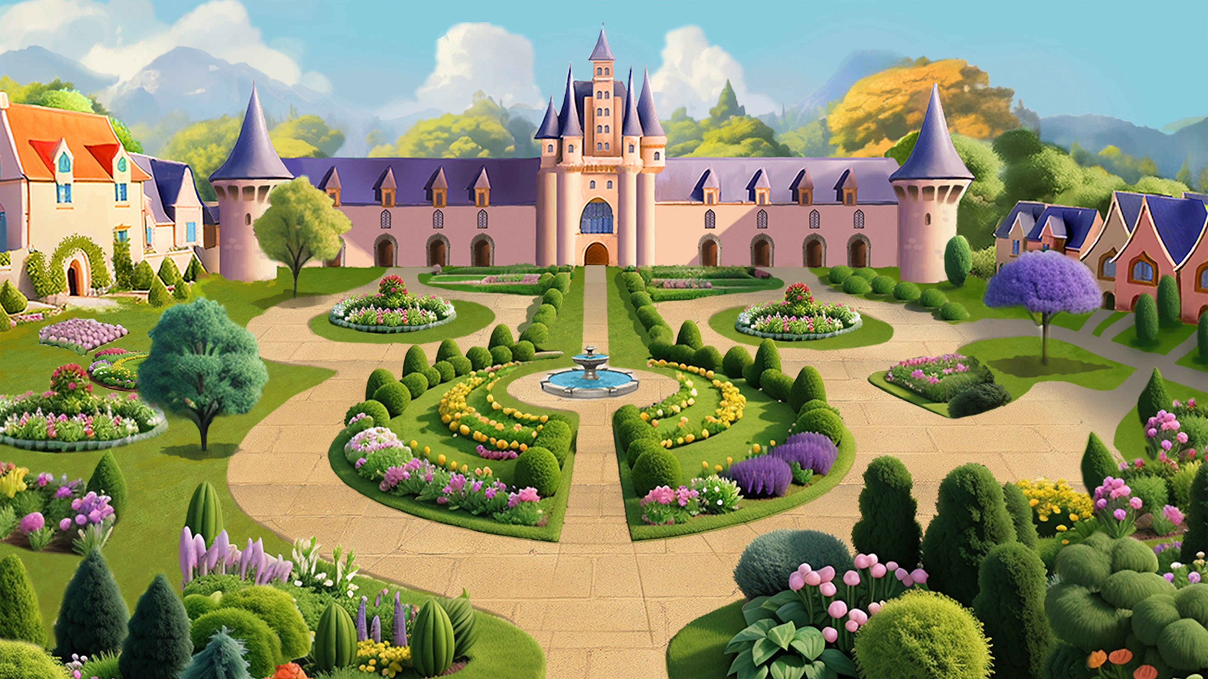 3840x2160 Queen's Garden: French Splendor Collector's Edition