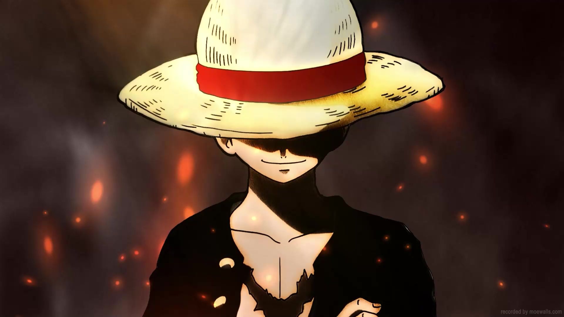 1920x1080 Luffy Straw Hat Wallpaper