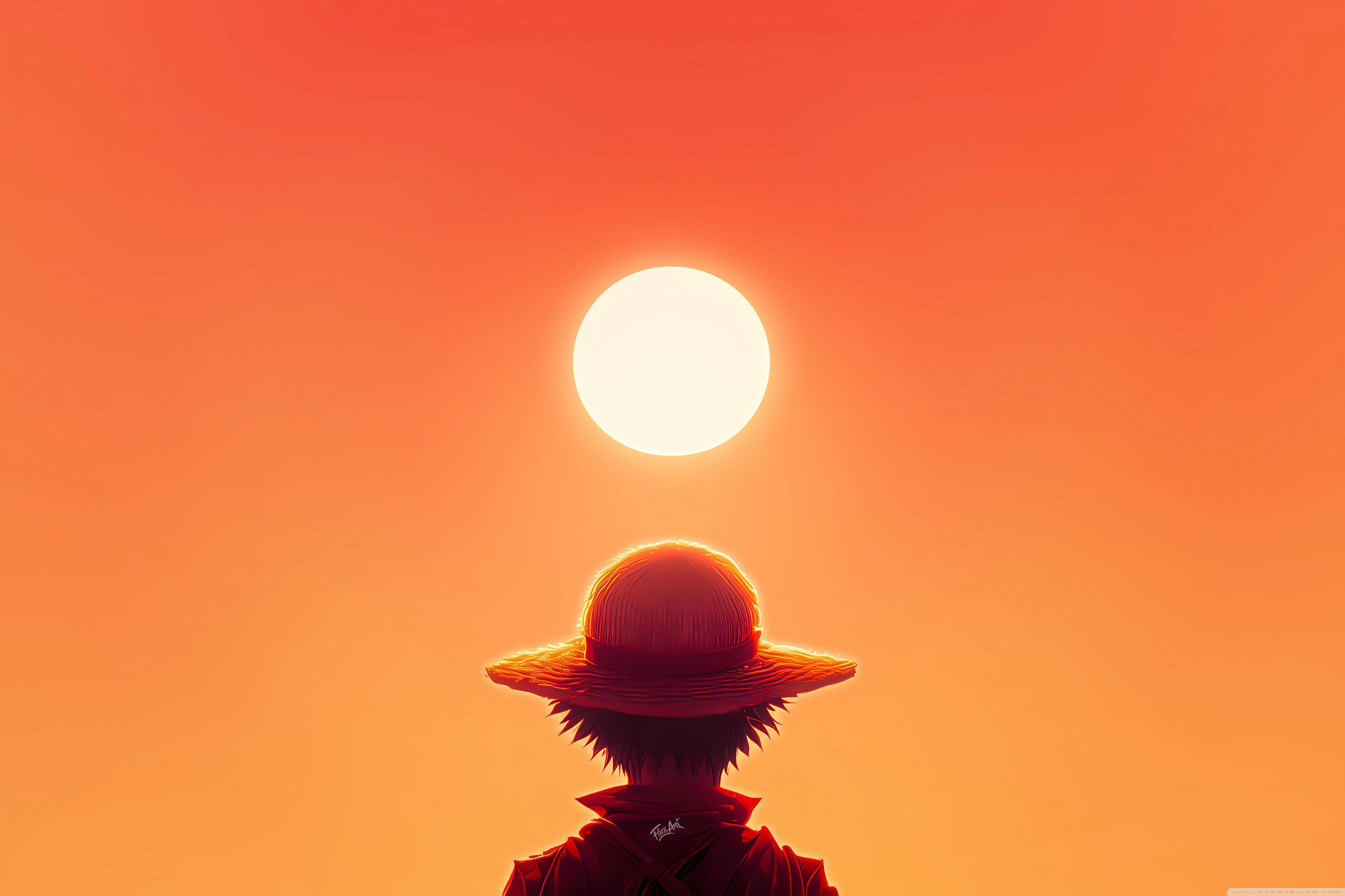 4500x3000 Luffy, One Piece, Orange Sky, Sun 4K UHD Wallpaper for UltraHD Desktop and TV : Widescreen and UltraWide Display : Dual Monitor : Smartphone and Tablet Devices