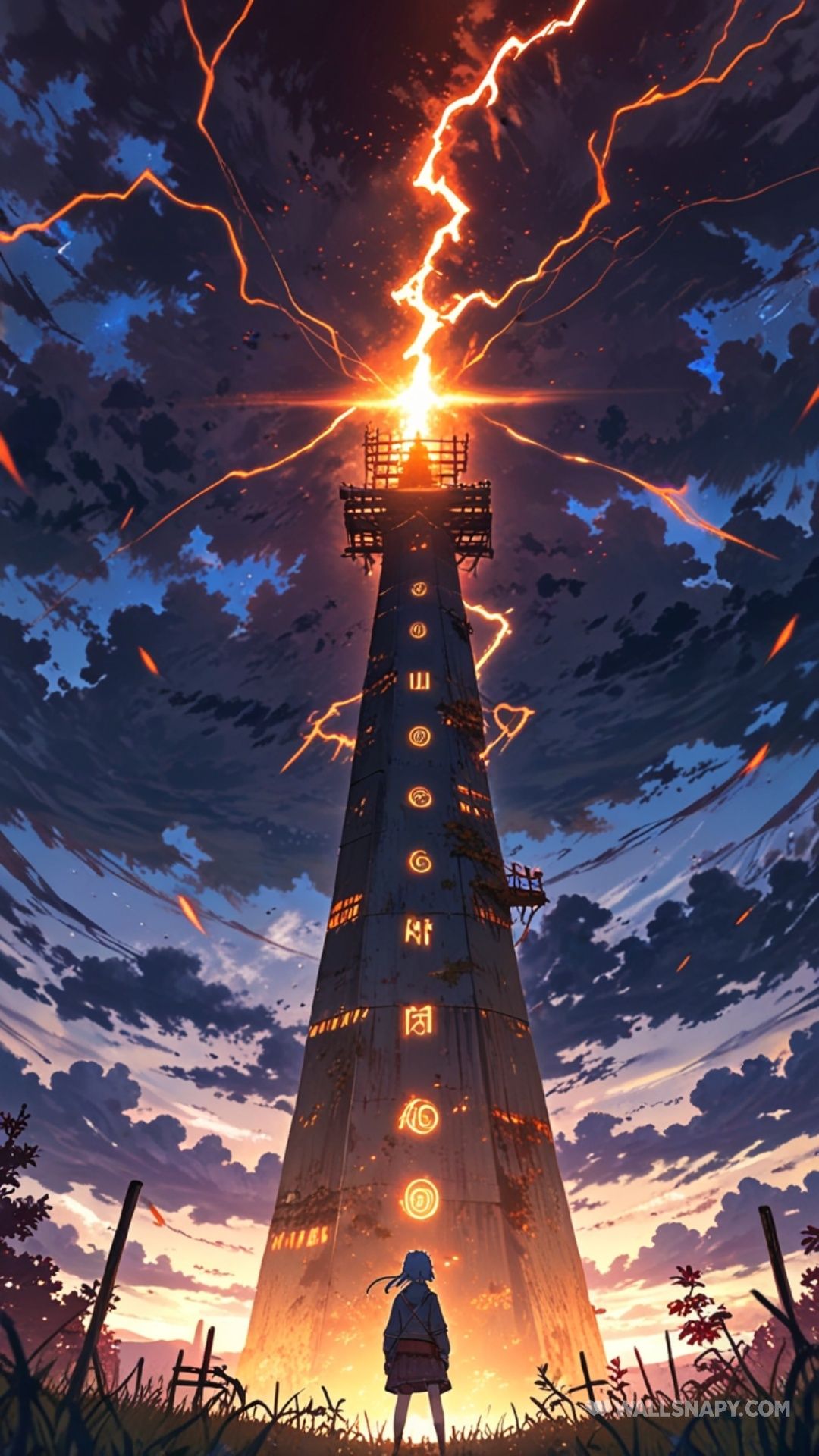 1080x1920 Pain overlooking destroyed konoha anime wallpaper 4k