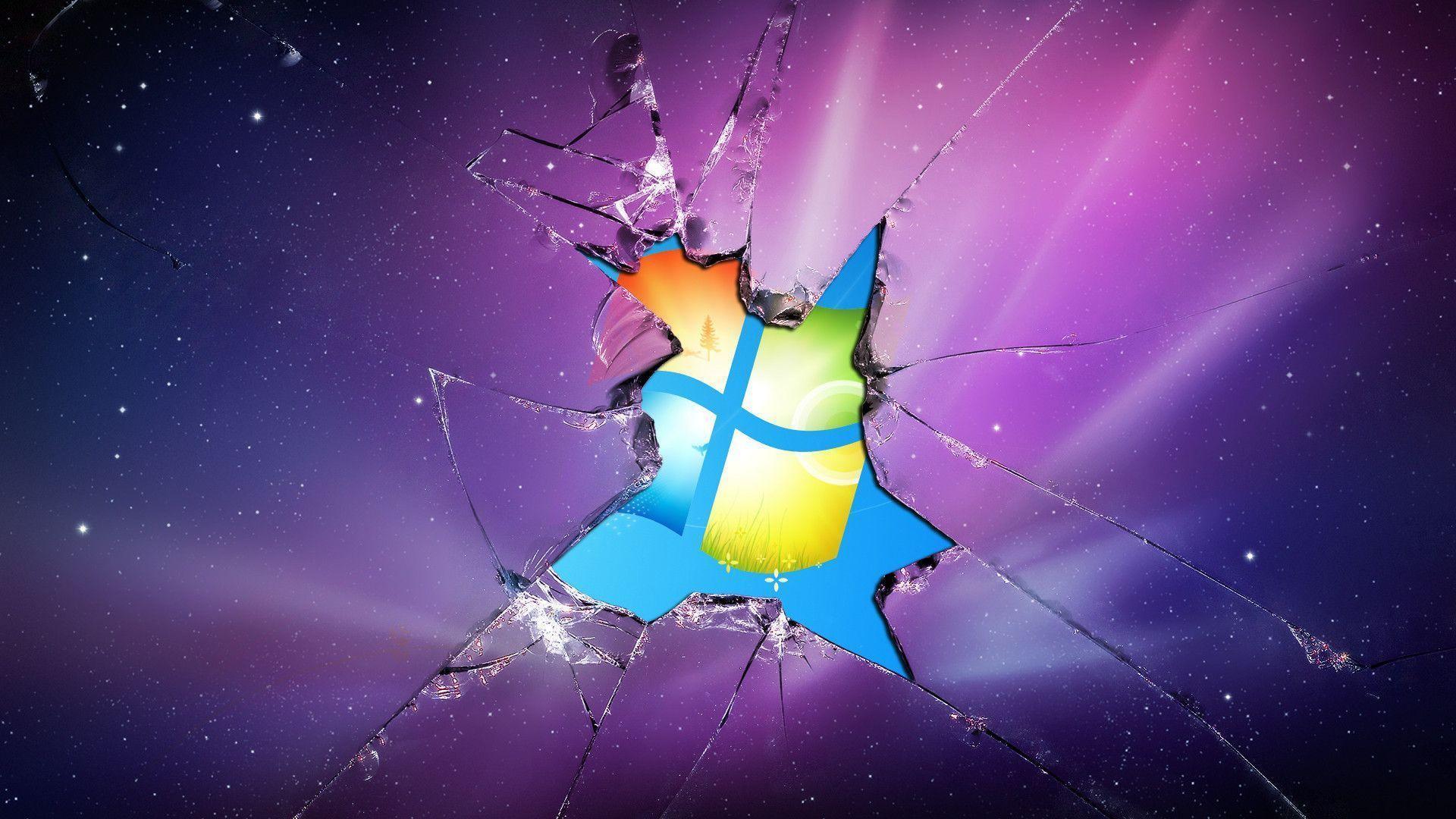1920x1080 Broken Windows 7 Wallpaper