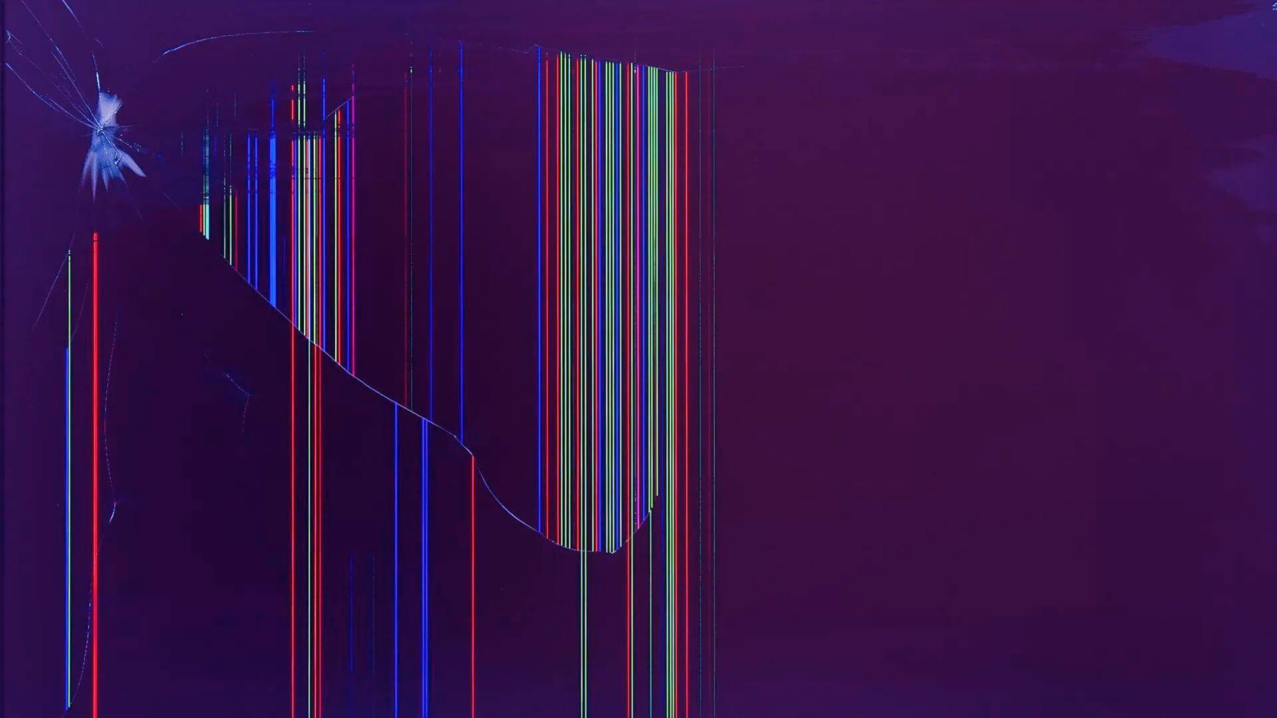 2560x1440 Cracked & Broken Screen Wallpaper Prank For Laptops & TVs