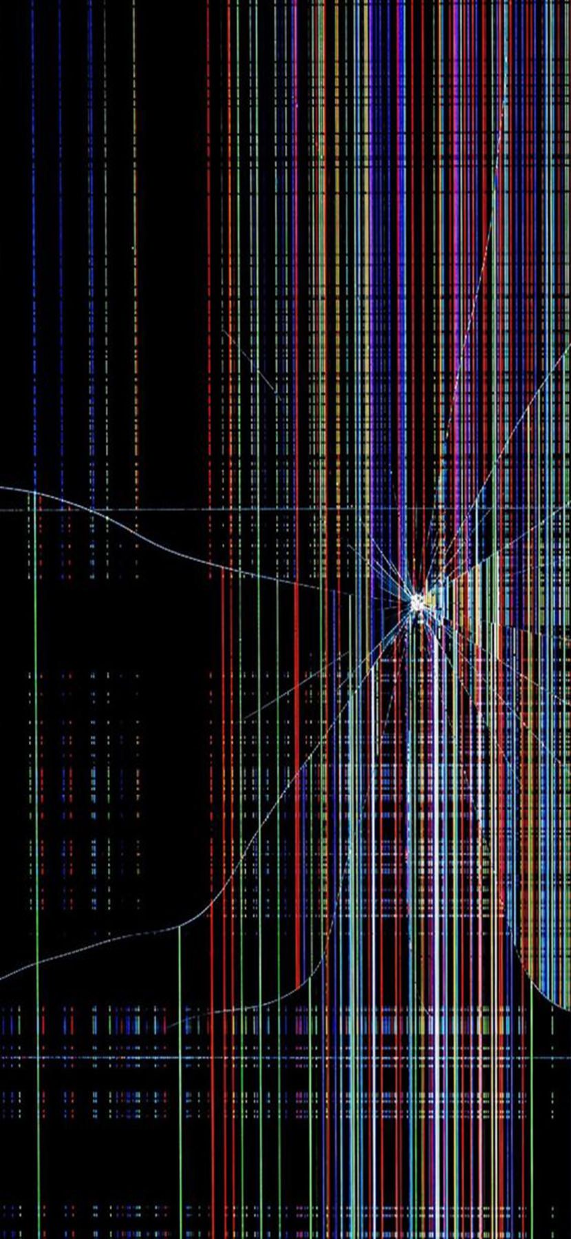 830x1799 Broken Cracked Screen Wallpaper For iPhone, iPad or Tablets