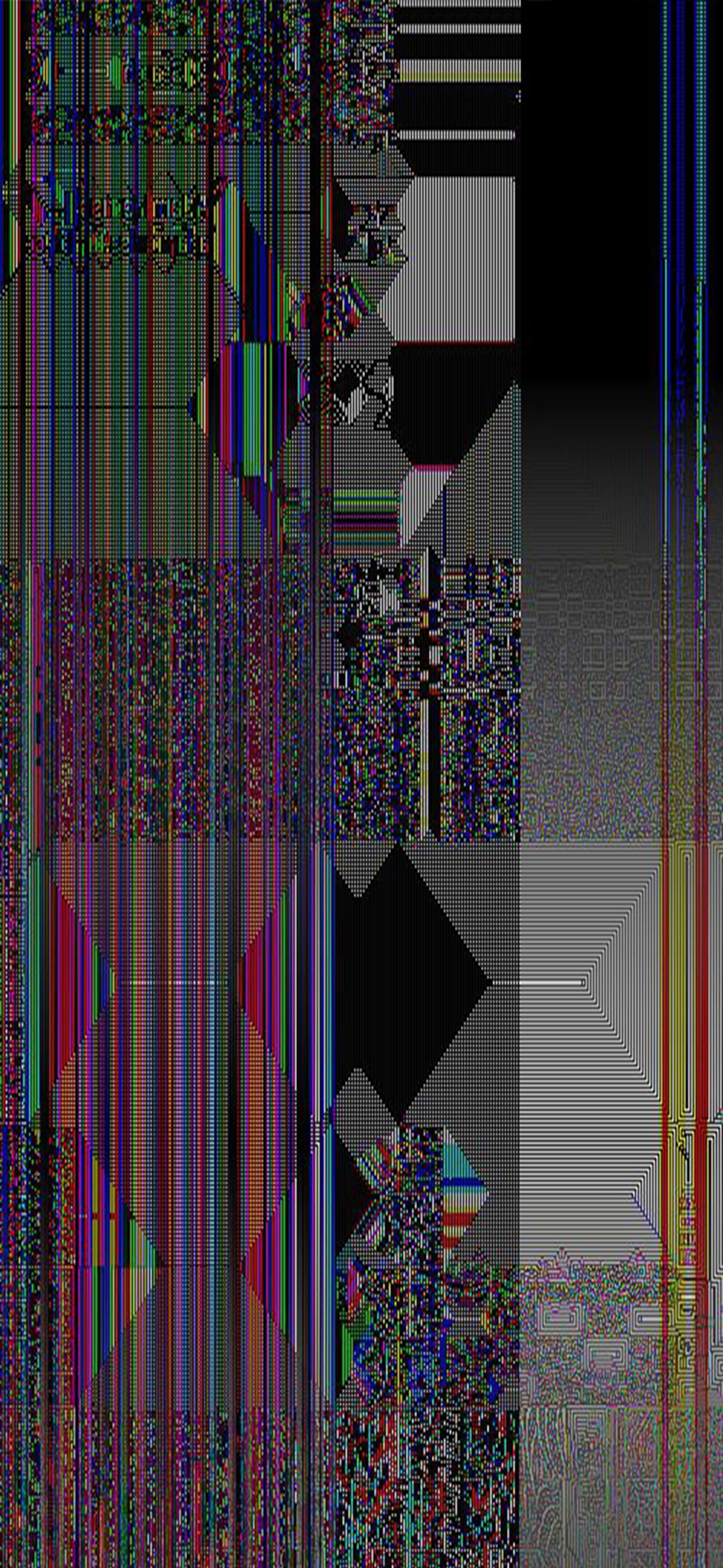 2556x5541 Broken Cracked Screen Wallpaper For iPhone, iPad or Tablets