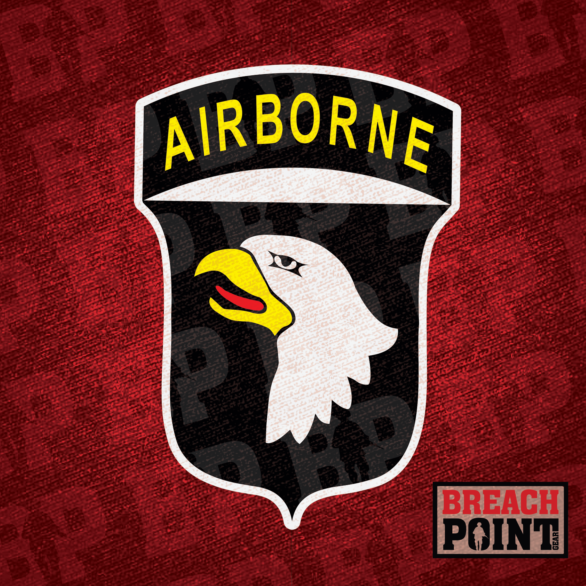 2048x2048 SAPPER EAGLES 101st Division Engineer Battalion (Red)
