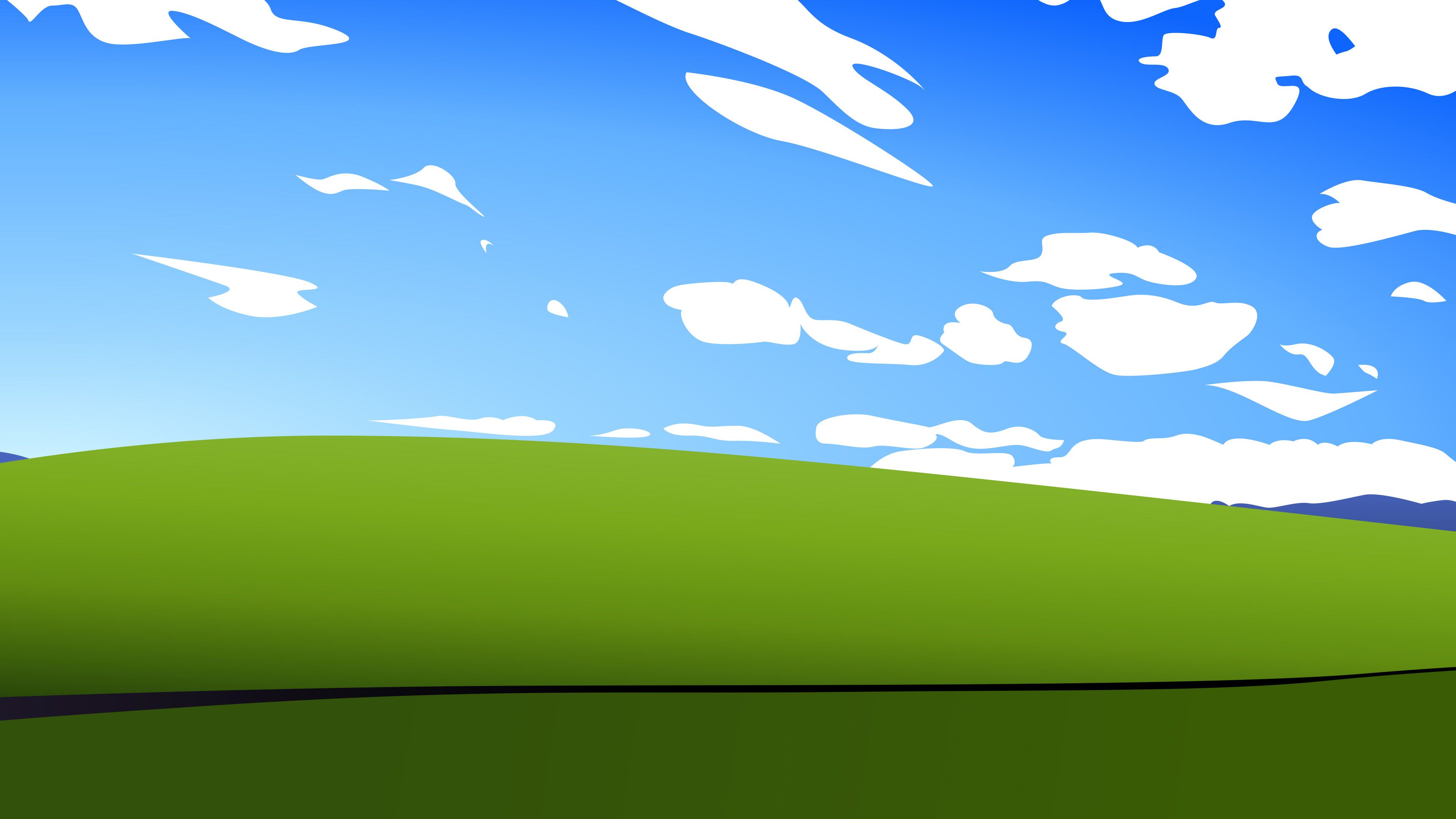 3840x2160 Artistic Landscape Minimalist Windows XP 4K HD Windows XP Wallpaper