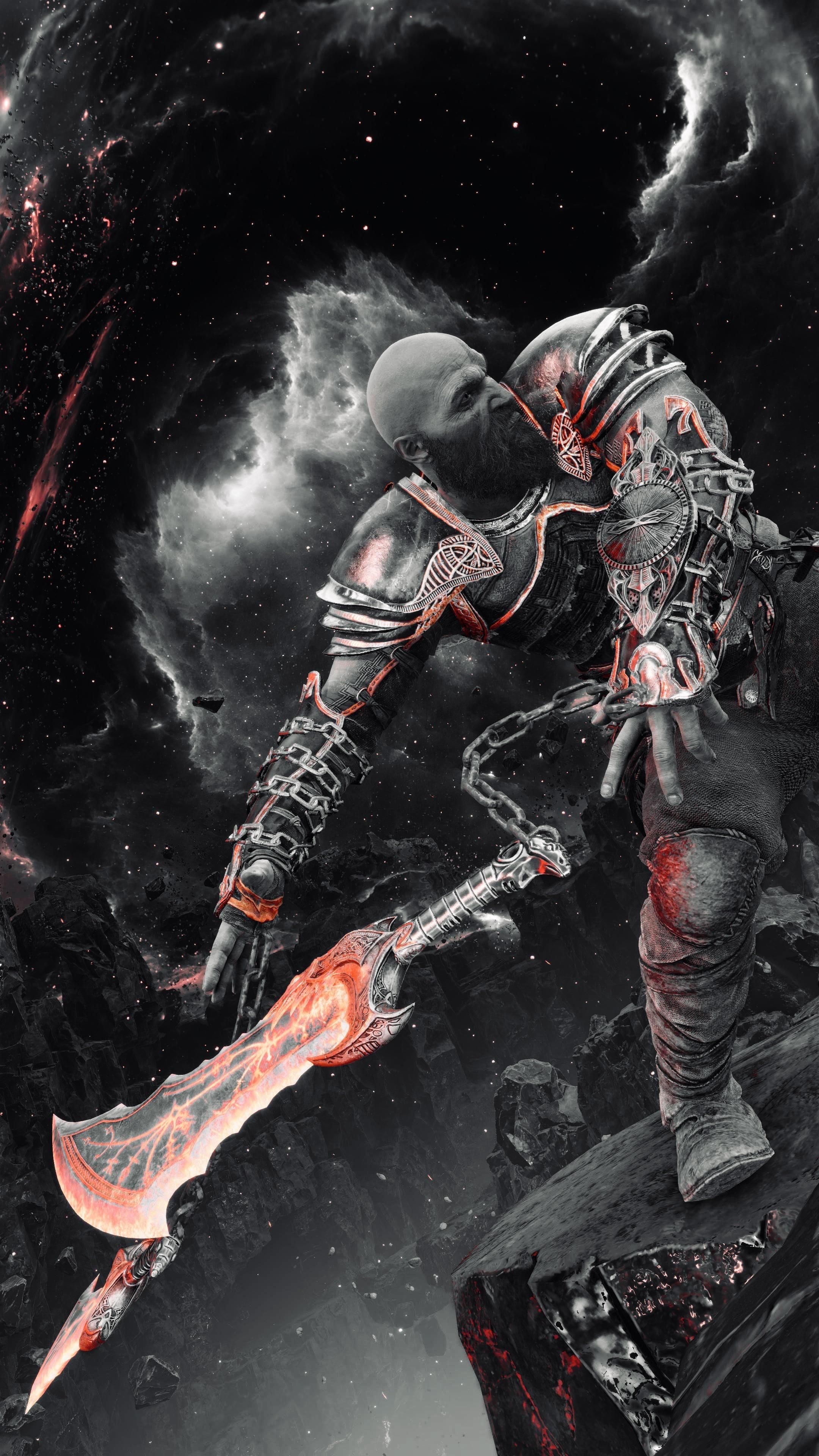 2160x3840 GOW3 Ragnarok Phone Wallpaper For Grabs